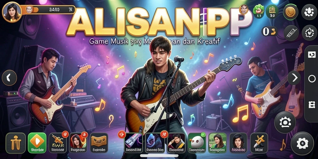 Tampilan gameplay <strong>ALISANRP</strong> yang mengasyikkan dan penuh warna.