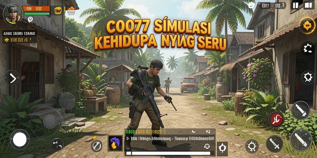 Tampilan gameplay C0077 yang memukau dan interaktif.