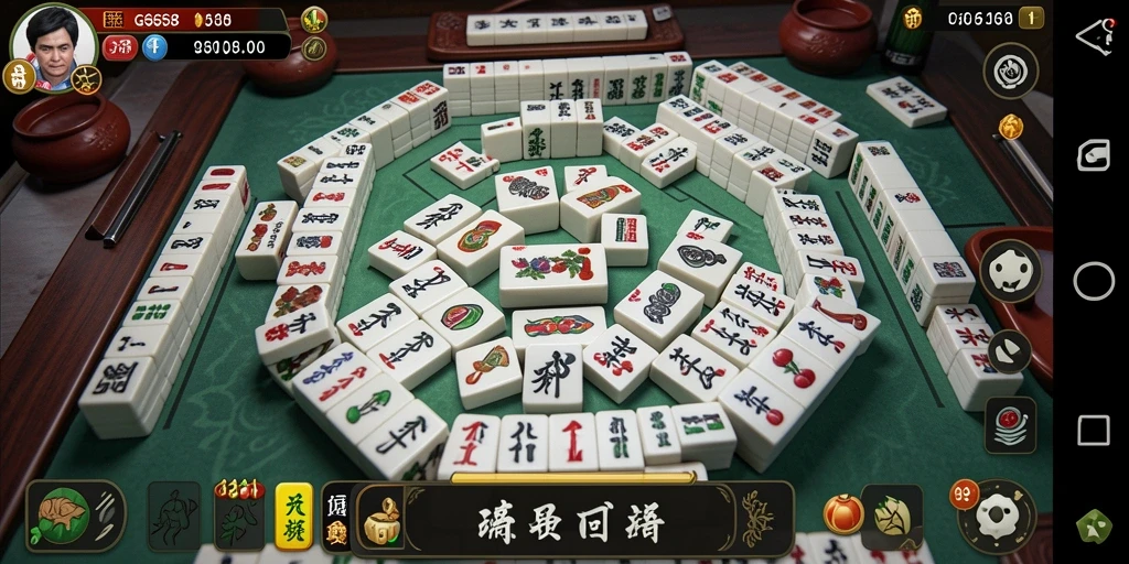 Tampilan gameplay G668 yang seru dalam permainan Mahjong.