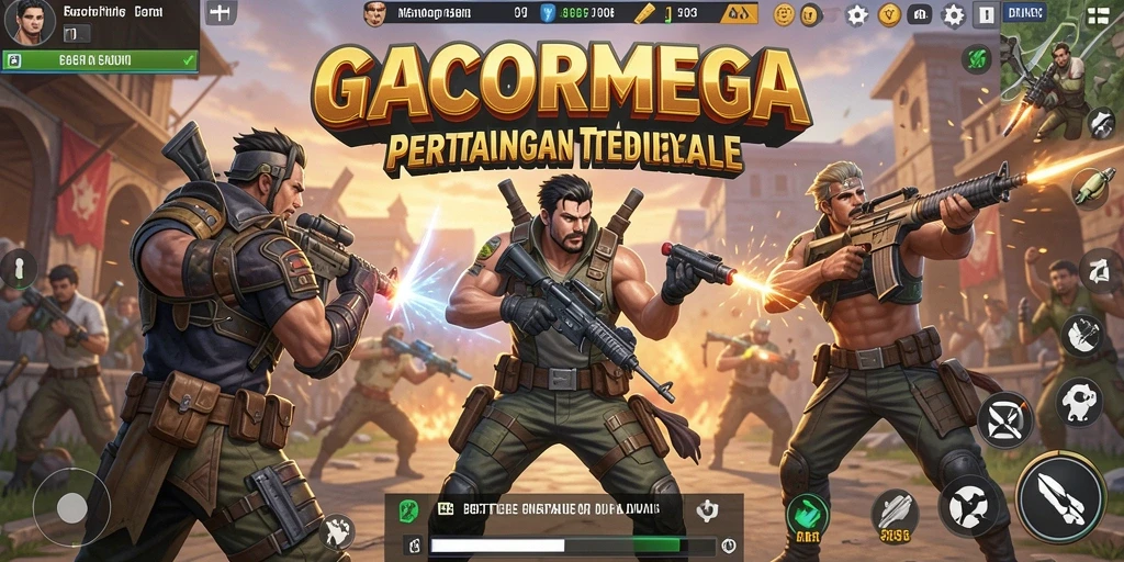 Tampilan gameplay seru dan mendebarkan di GACORMEGA.