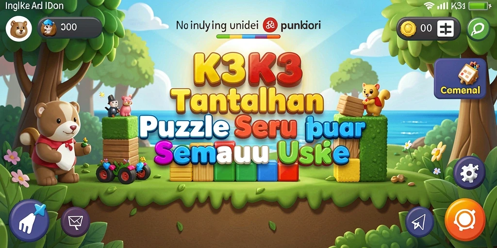 Screenshot K3K3 menampilkan gameplay Puzzle yang menarik.