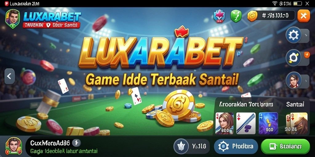 Tampilan antarmuka LUXARABET yang menarik dan gameplay yang memuaskan.