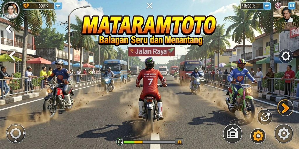 Tangkap aksi mendebarkan dalam gameplay balapan MATARAMTOTO.