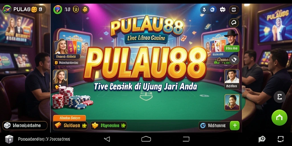 Tampilan interaktif game Live Casino PULAU88 dengan dealer langsung.