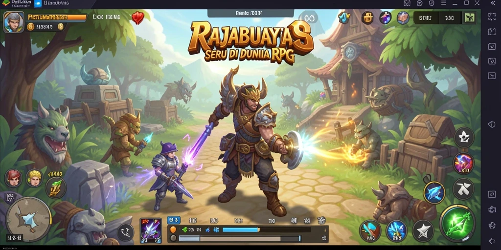 Gambar menunjukkan aksi mendebarkan di dalam gameplay RAJABUAYA89.