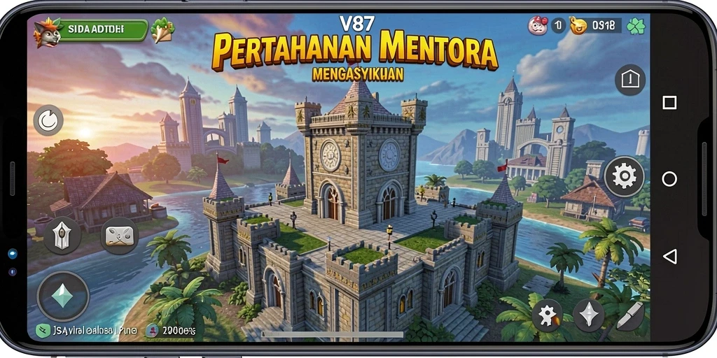 Gameplay V87 yang menegangkan dalam Tower Defense yang menawan.