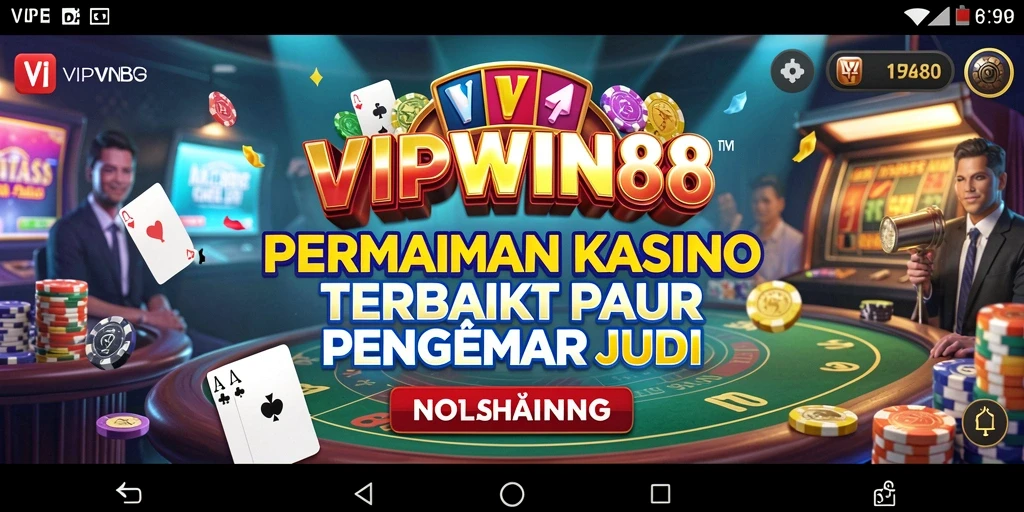 Screenshot gameplay VIPWIN88 menampilkan suasana Kasino yang mendebarkan.